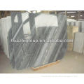 China cheap black white vein pardelio marble tile slab